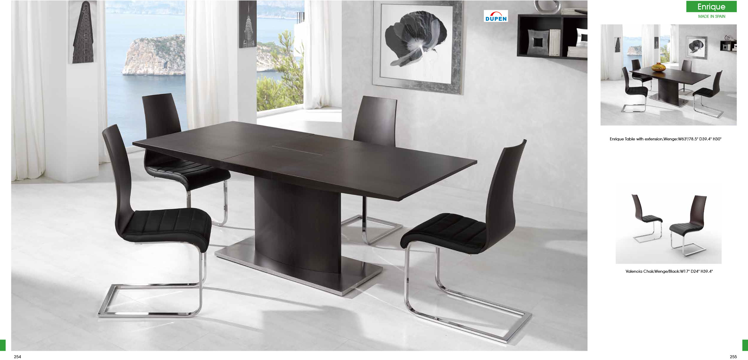 Enrique Table With Valencia Chairs 5pc Dining Set 2 099 00 Sa Enrique Table With Valencia Chairs 5pc Dining Set