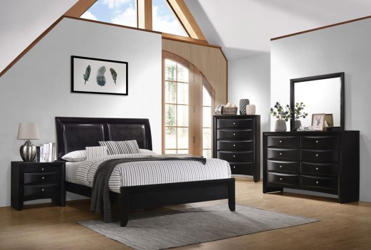 Modal Additional Images for Briana Wood Eastern King Panel Bed Black