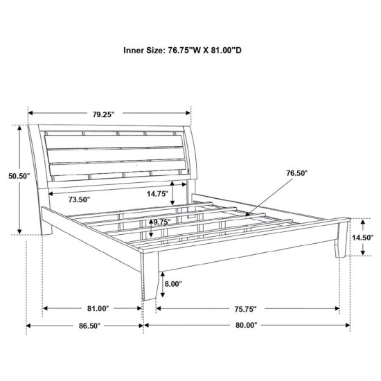 Serenity Wood Eastern King Panel Bed Rich Merlot