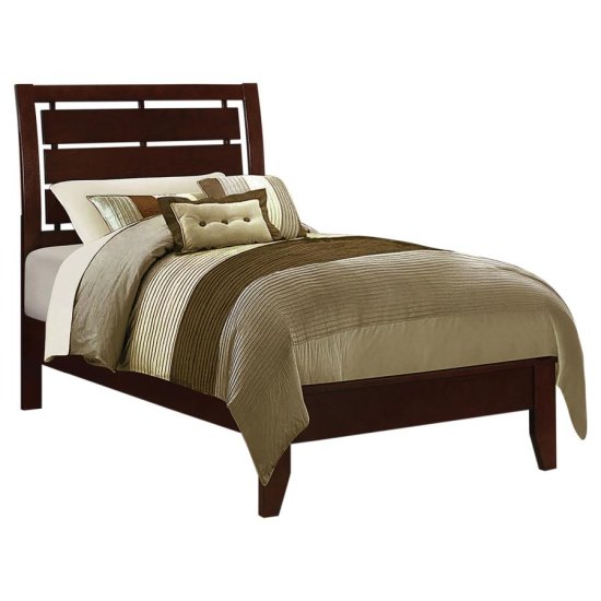 Serenity 4-piece Twin Bedroom Set Rich Merlot