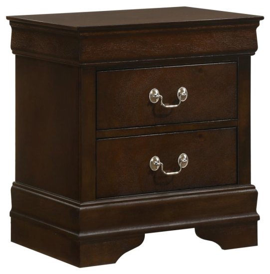 Louis Philippe 4-piece Eastern King Bedroom Set Cappuccino