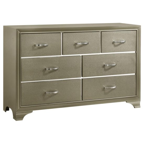 Beaumont 4-piece Eastern King Bedroom Set Champagne