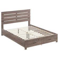 (image for) Brantford Wood Eastern King Storage Panel Bed Barrel Oak