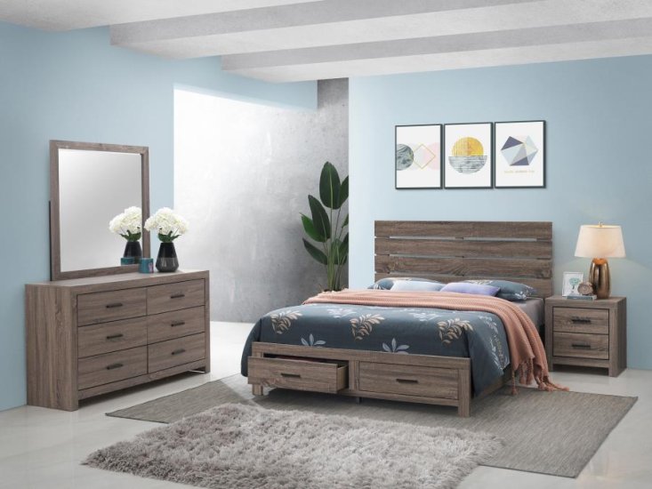 (image for) Brantford 4-piece Queen Bedroom Set Barrel Oak