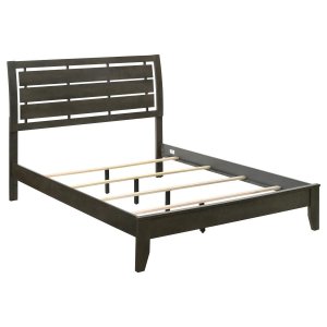 (image for) Serenity Wood Eastern King Panel Bed Mod Grey