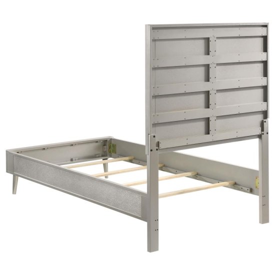 Ramon 4-piece Twin Bedroom Set Metallic Sterling