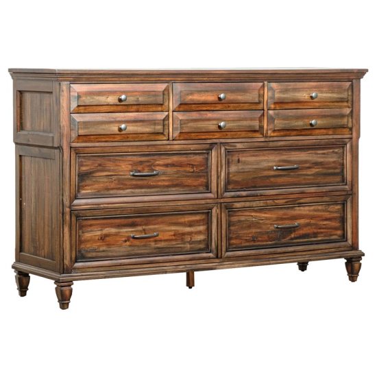 Avenue 4-piece Eastern King Bedroom Set Weathered Brown