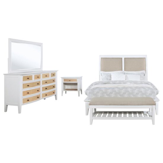 Modal Additional Images for Bexhill 4-piece Queen Bedroom Set White