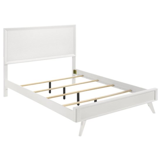 (image for) Janelle Wood Queen Panel Bed White