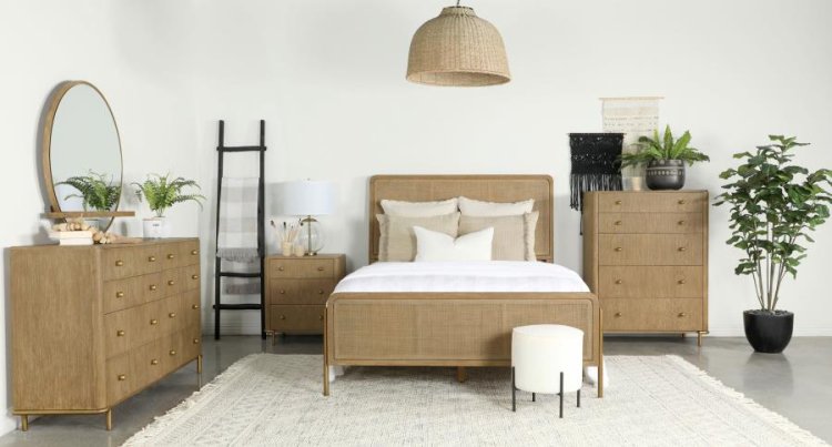 Modal Additional Images for Arini Rattan Eastern King Panel Bed Sand Wash and Natural