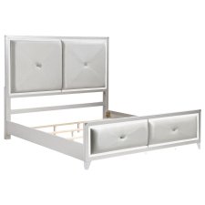 (image for) Larue Wood Queen Panel Bed Silver