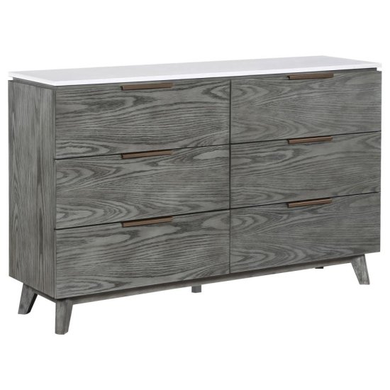 Nathan 4-piece Eastern King Bedroom Set Grey