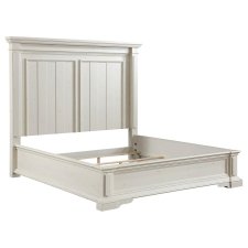 (image for) Evelyn Queen Panel Bed with Headboard Lighting Antique White