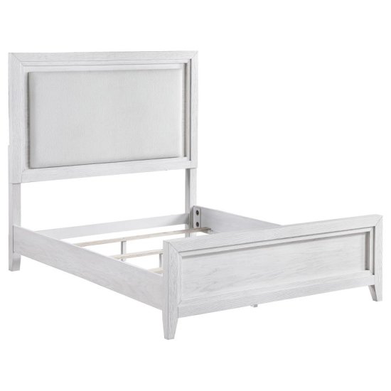 Marielle 4-piece Cal King Bedroom Set Distressed White 
