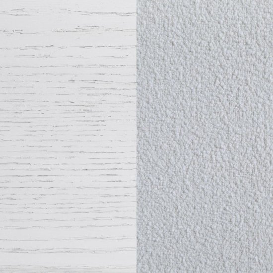 Marielle Queen Upholstered Panel Bed Distressed White