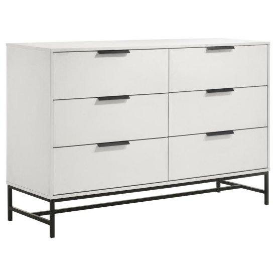 Sonora 4-piece Eastern King Bedroom Set White 