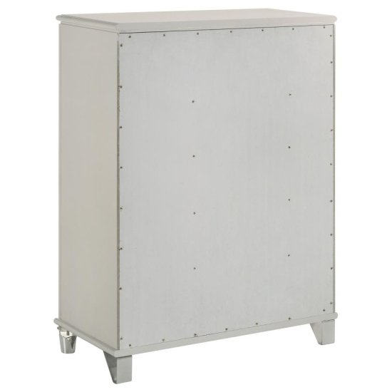 Olivia 4-piece Eastern King Bedroom Set Pearl White