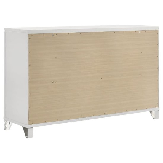 Marmore 4-piece California King Bedroom Set White