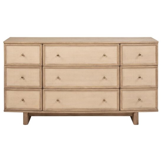 Kailani 4-piece Queen Bedroom Set Beige Oak