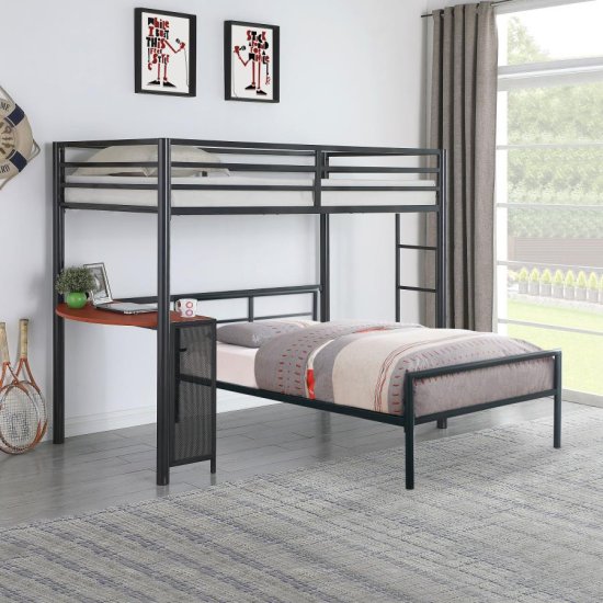 Modal Additional Images for Fisher Metal Twin Open Frame Bed Gunmetal