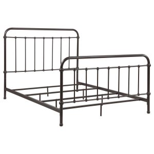 (image for) Livingston Metal Queen Open Frame Bed Dark Bronze