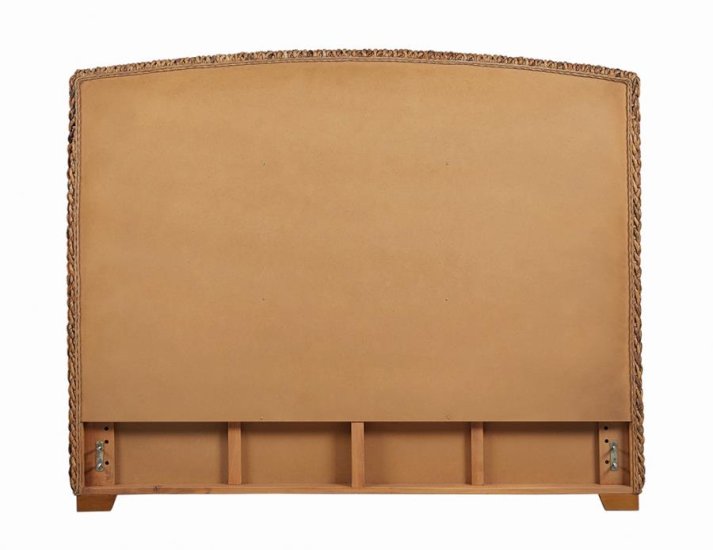Laughton Woven Banana Leaf Eastern King Headboard Amber