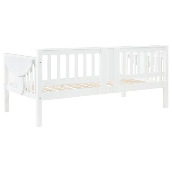 Bethany Wood Twin Daybed with Drop-down Tables White