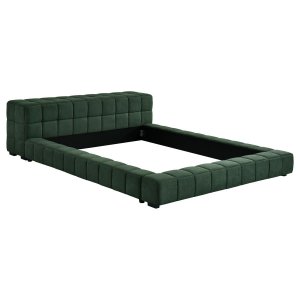 (image for) Trinity Upholstered Full Platform Bed Green