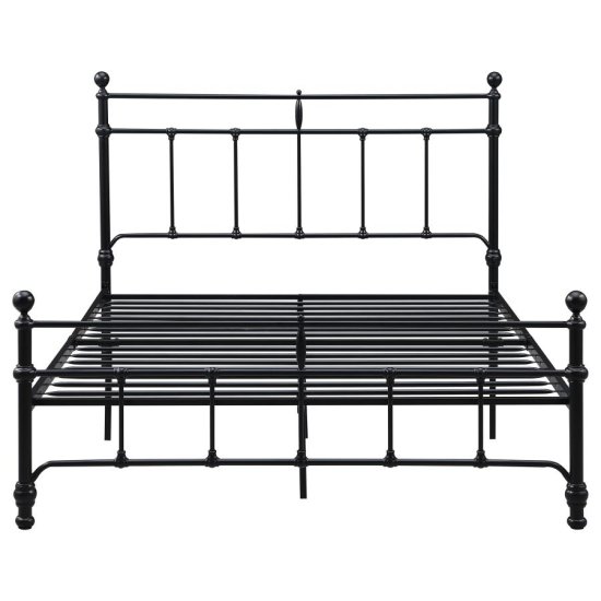 Novak 48-inch Metal Queen Open Frame Bed Matte Black
