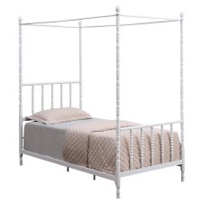 (image for) Betony Twin Canopy Bed White