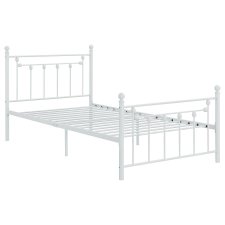(image for) Canon Metal Twin Open Frame Bed White