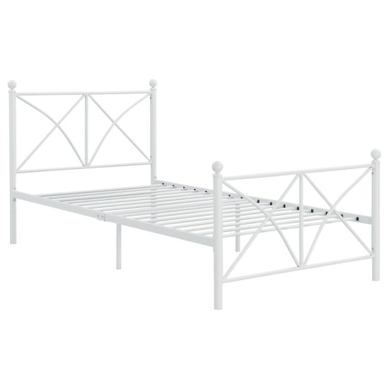 (image for) Hart Metal Full Open Frame Bed White