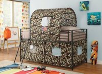 460331 Camouflage Tent Bed