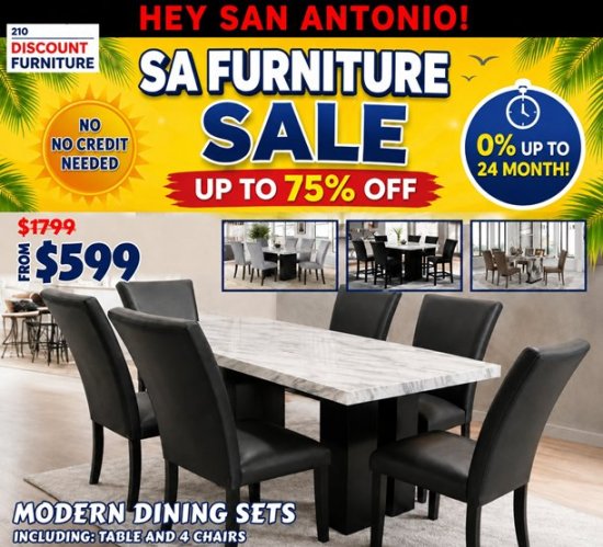 (image for) Dining Table and 4 Chairs
