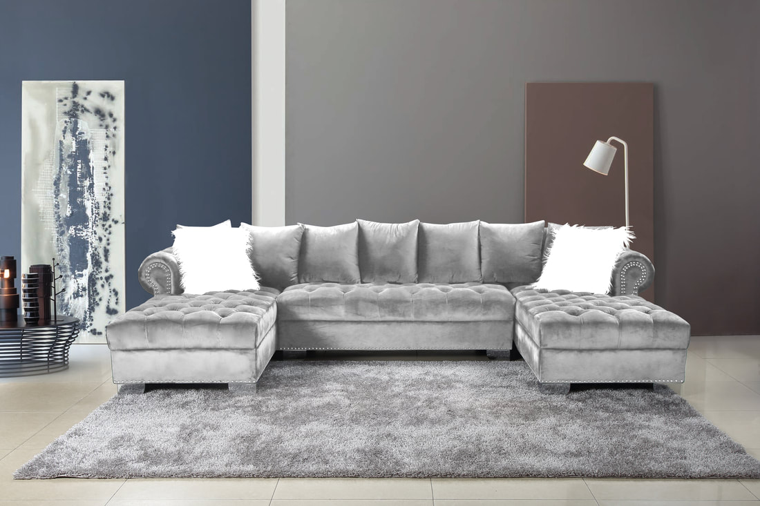 97030 Kim Gray Sectional - Click Image to Close